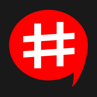 Text Saying icon Social media Lover Hashtag Funny Tshirt T-Shirt