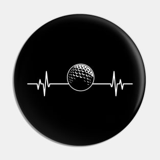 Golf heartbeat - Cool Funny Golf Lover Gift Pin