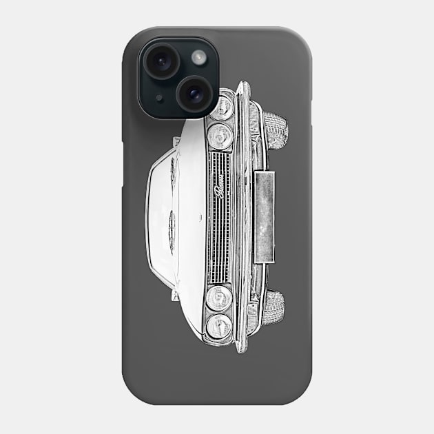 Austin Princess 1970s British classic car monochrome Phone Case by soitwouldseem