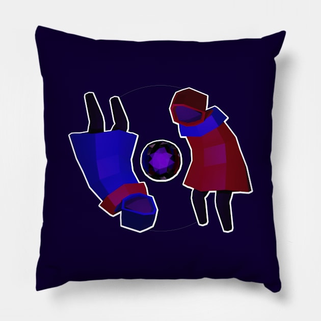 Yin Yang Wizards Pillow by Bruce Brotherton