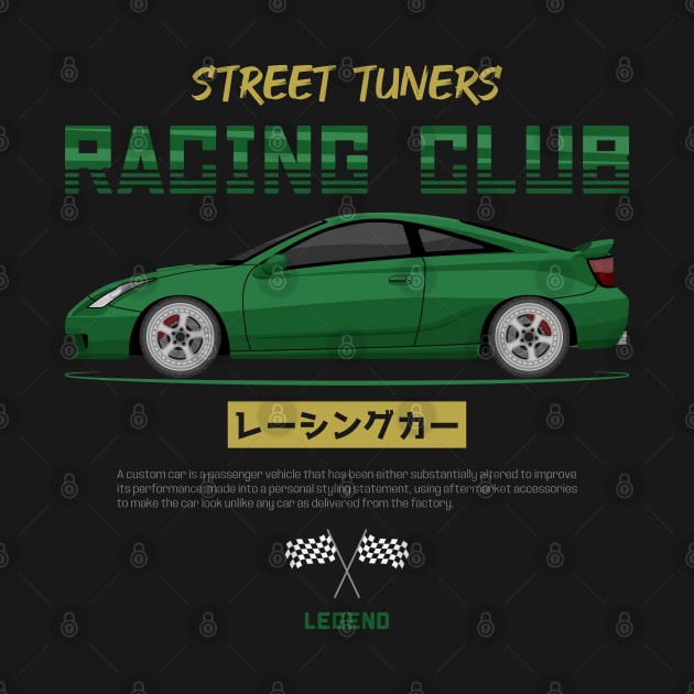 Tuner Green Celica MK7 JDM by GoldenTuners