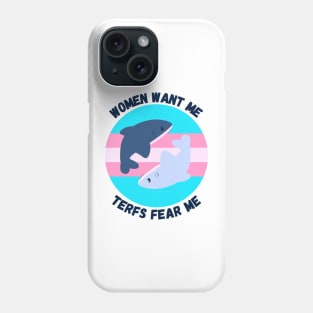 trans shark women love me Phone Case