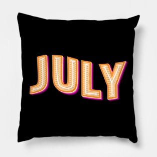 months of the year,july month, july born, july festival Pillow