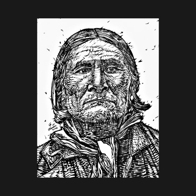 GERONIMO ink portrait.2 by lautir