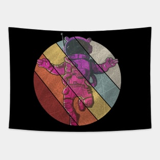 Astronaut retro space man vintage Tapestry