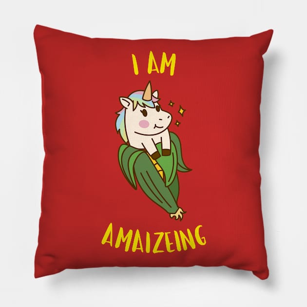 I am amaizeing Pillow by Aversome