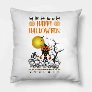 Happy Halloween 8-Bit Pillow