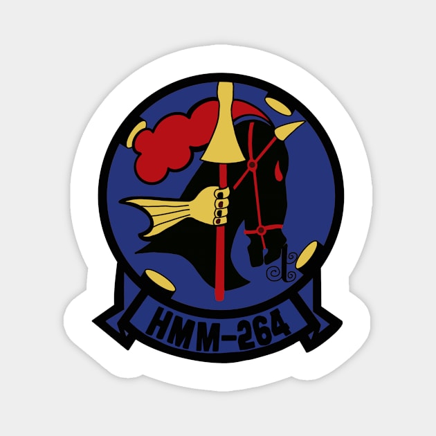 HMM-264: The Black Knights (Post Vietnam Era) Magnet by davidford83