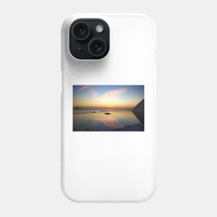 the wings of an Angel. sunset Phone Case