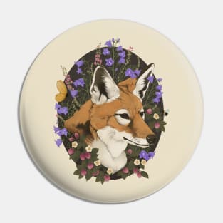 Floral Fox Pin