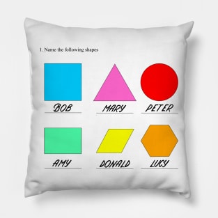 The Shape of Exam Answers Pillow