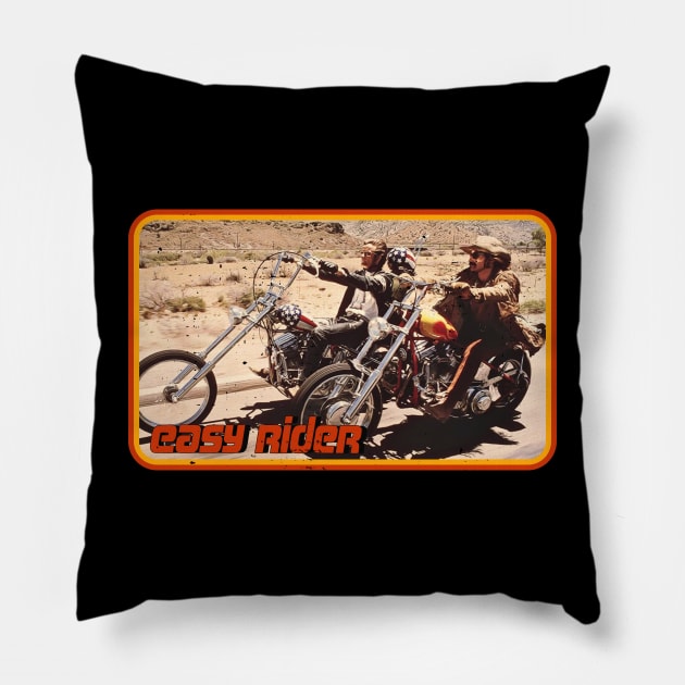 Easy Rider Wild Tribute Pillow by darklordpug