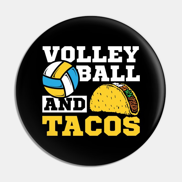 Volleyball And Taco Fan Pin by dilger