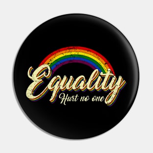 LGBT Equality Hurts No One Rainbow Lgbt Pride Pin