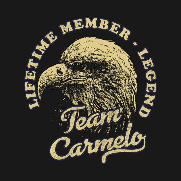Carmelo Name - Lifetime Member Legend - Eagle by Stacy Peters Art