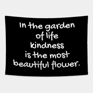 Quote about life - positive quote - Flower Tapestry