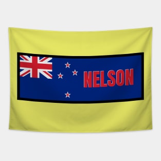 Nelson City in New Zealand Flag Tapestry