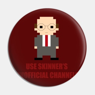 The X-Files Skinner's Unoffical Channels Pin