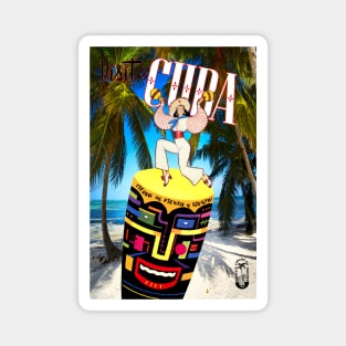 Cuba - Vintage Travel Magnet