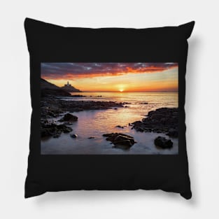 Mumbles Lighthouse, Bracelet Bay Pillow