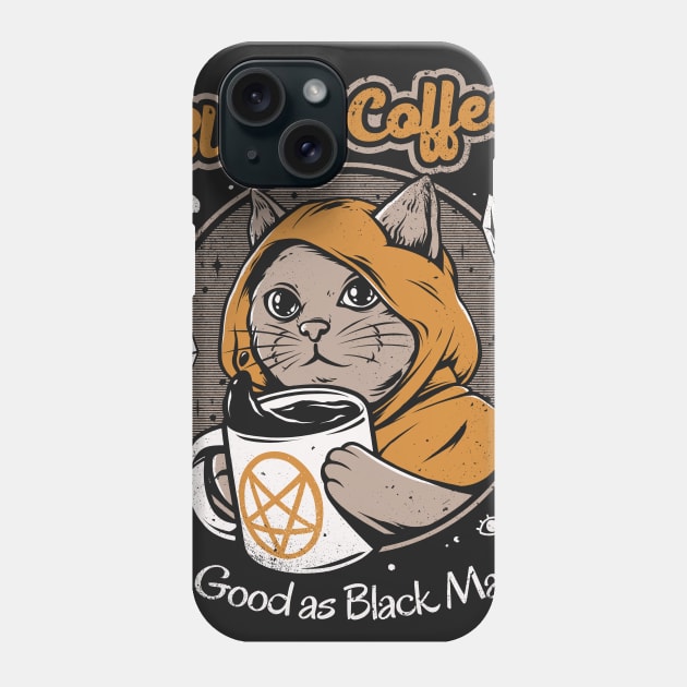 Black Coffee Phone Case by Ilustrata