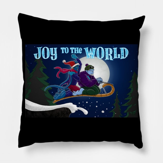 Joy To The World Pillow by Twogargs