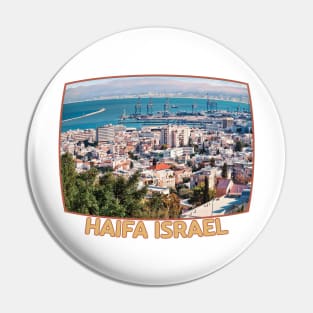 Israel, Haifa. Cityscape Pin