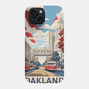 Oakland California United States of America Tourism Vintage Poster Phone Case