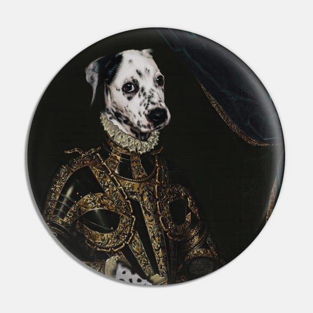 Dalmatian Renaissance Portrait Pin by TenomonMalke