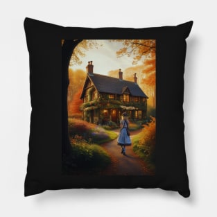 Autumn Cottage Retreat Pillow