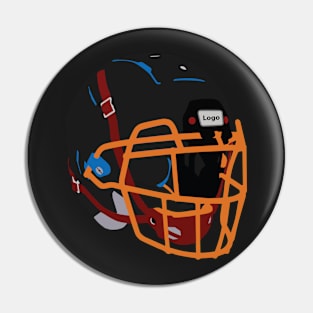 American Football Helmet Clipart Stickers Pin