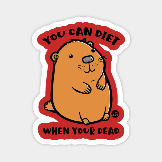 diet dead Magnet by toddgoldmanart