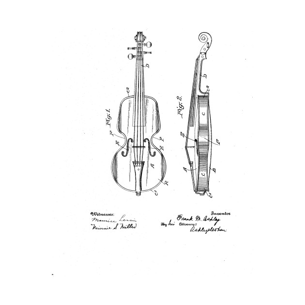 violin vintage patent drawing violin t shirt teepublic