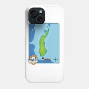 Raasay scotland map Phone Case