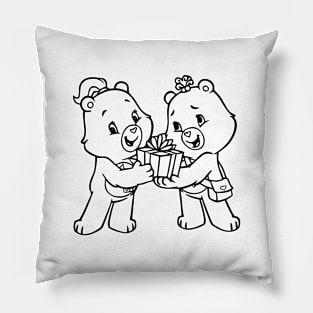 a gift from twin bears Pillow