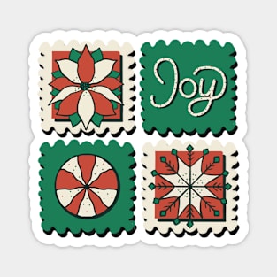 Holiday Stamps Magnet