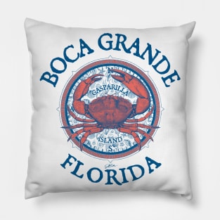 Boca Grande, Florida, with Stone Crab on Wind Rose Pillow