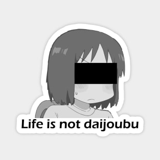 Shinonome Nano - Life is not daijoubu - series 1 - black Magnet