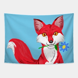 Happy Fox Tapestry