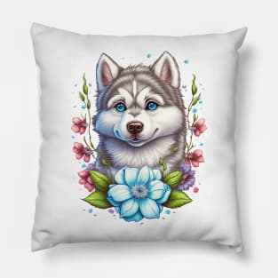 husky dog lover Pillow