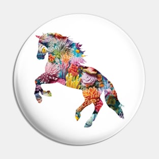 Coral Reef Horse Pin