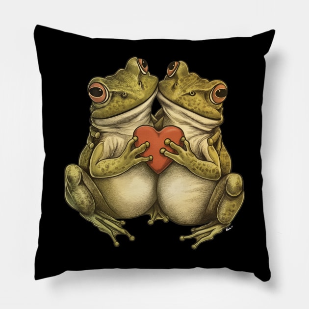 Frog Lover Design Pillow by Mary_Momerwids