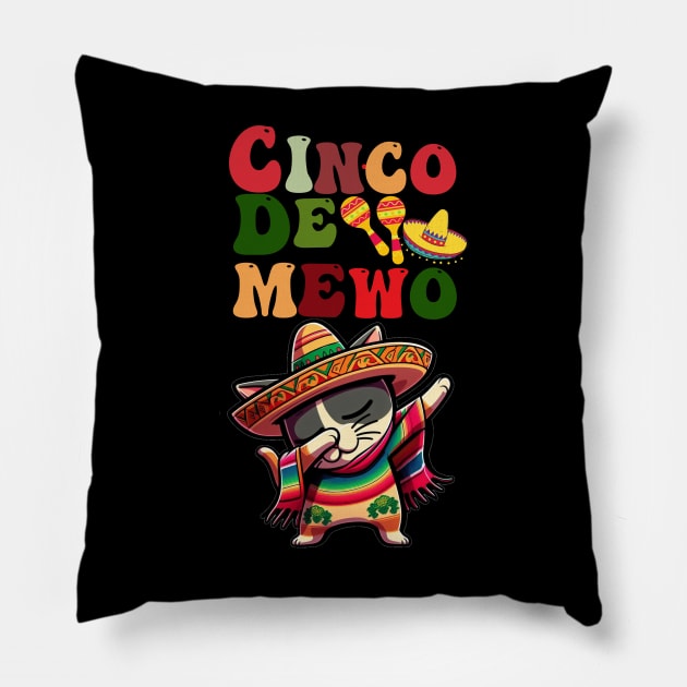 Cinco de meow Pillow by Gag Tag