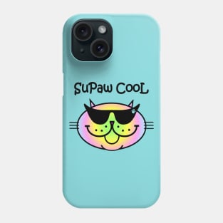 SuPaw CooL - pastel rainbow Phone Case