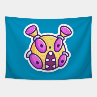 Cute Monster Head 2 Tapestry