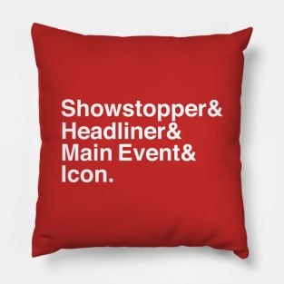 HBK Showstopper Helvetica Pillow