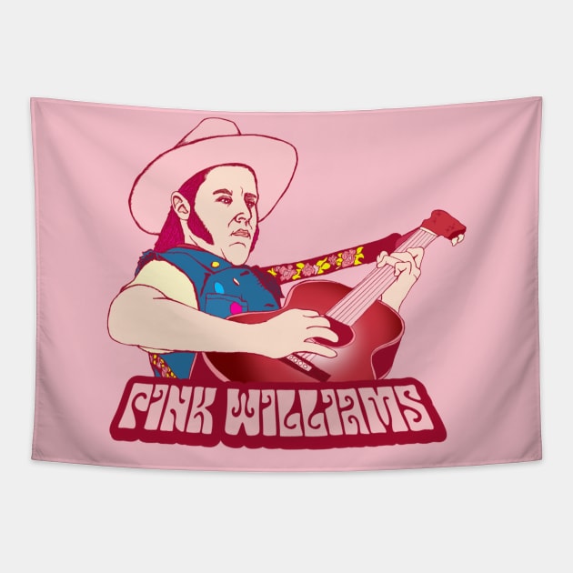 Pink Williams Retro Folk Art Tapestry by Pink's Mercantile  