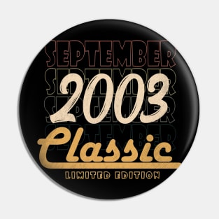 September 2003 birthday Pin