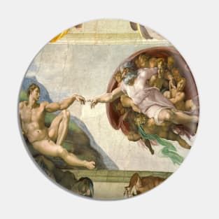 Creation Of Adam full color Pin