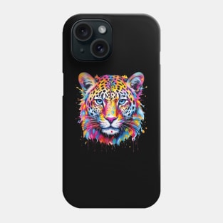 Cute Leopard Head  Colorful Phone Case